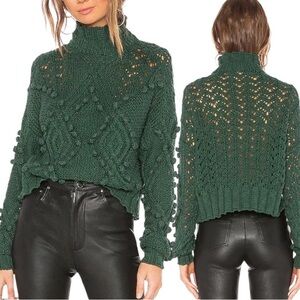 NWT Lovers and Friends OVERSIZE Crochet Daybreak Sweater Size XS Revolve